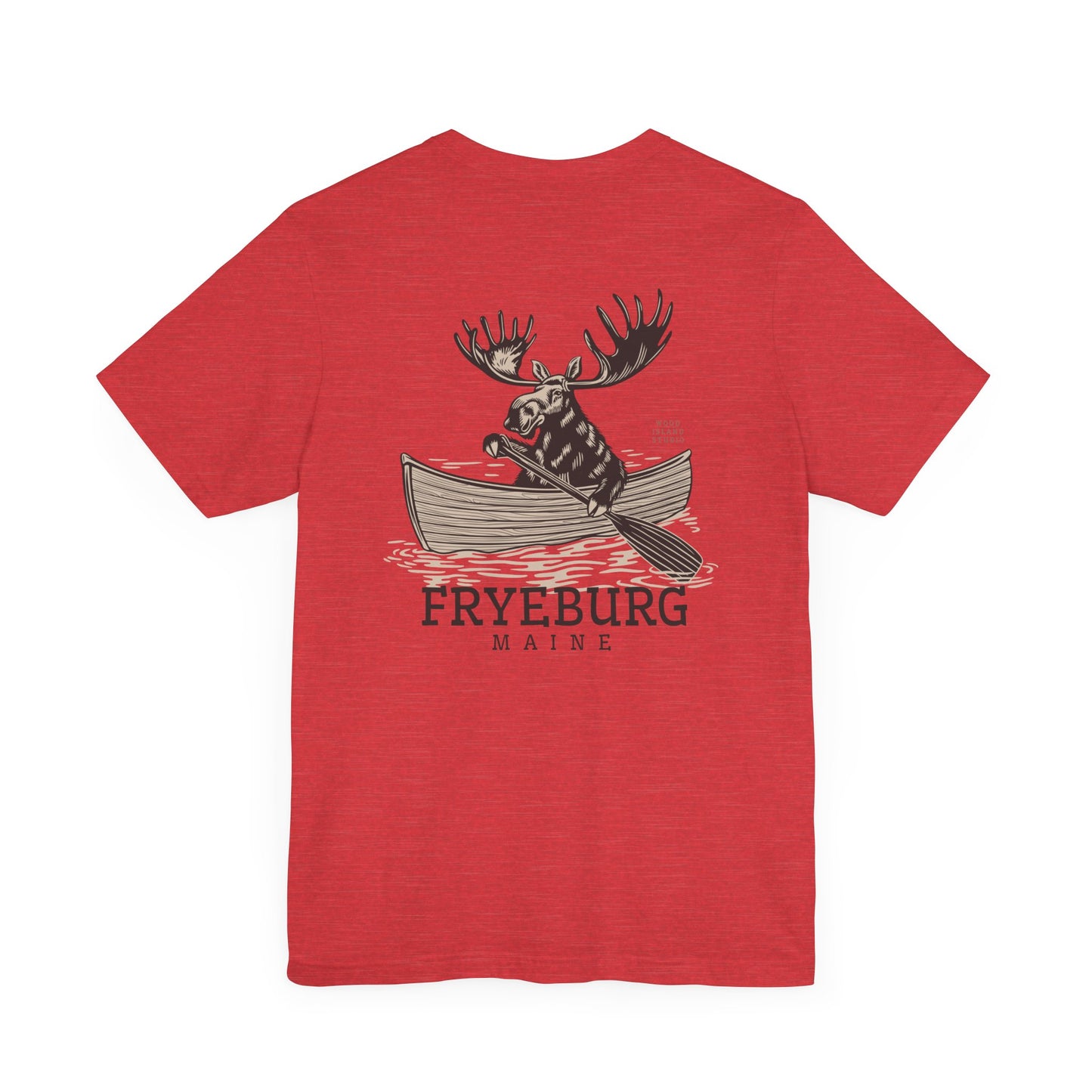 Fryeburg Maine Rowing Moose Graphic Tee