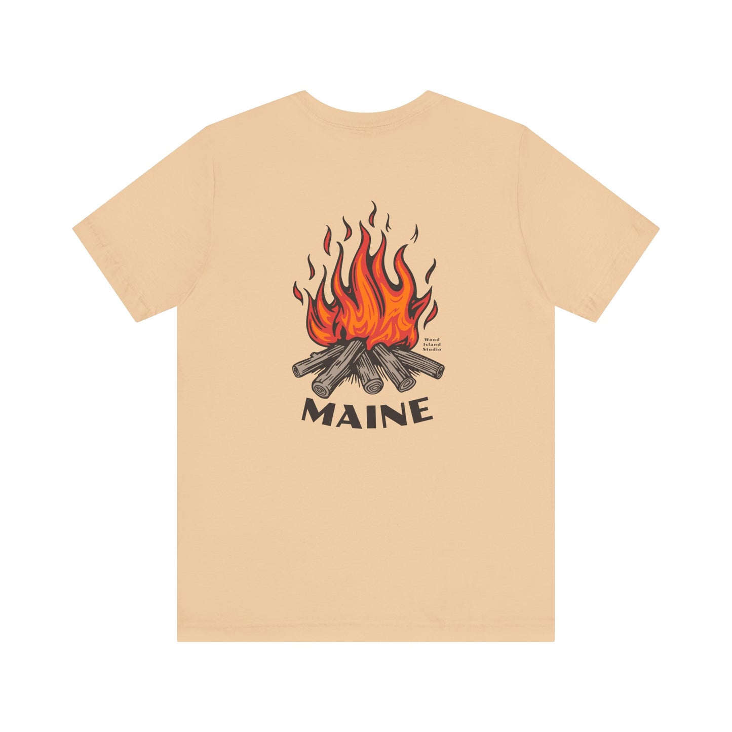 Maine Campfire Graphic Unisex Tee