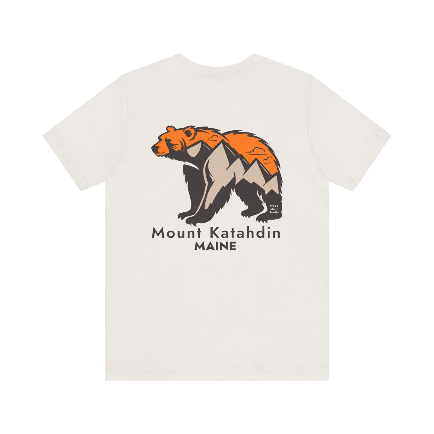 Mount Katahdin Maine Bear Graphic Unisex Tee