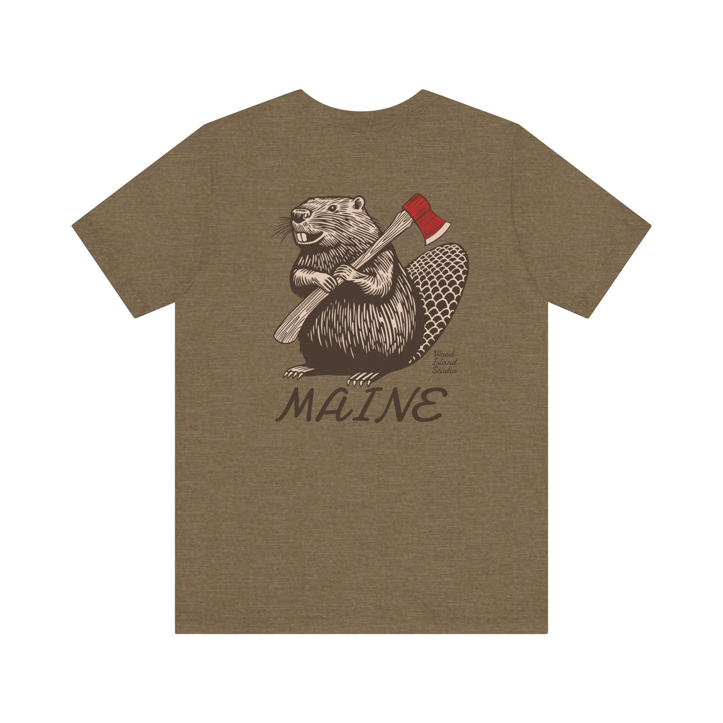 Beaver Axe Maine Graphic Unisex Tee