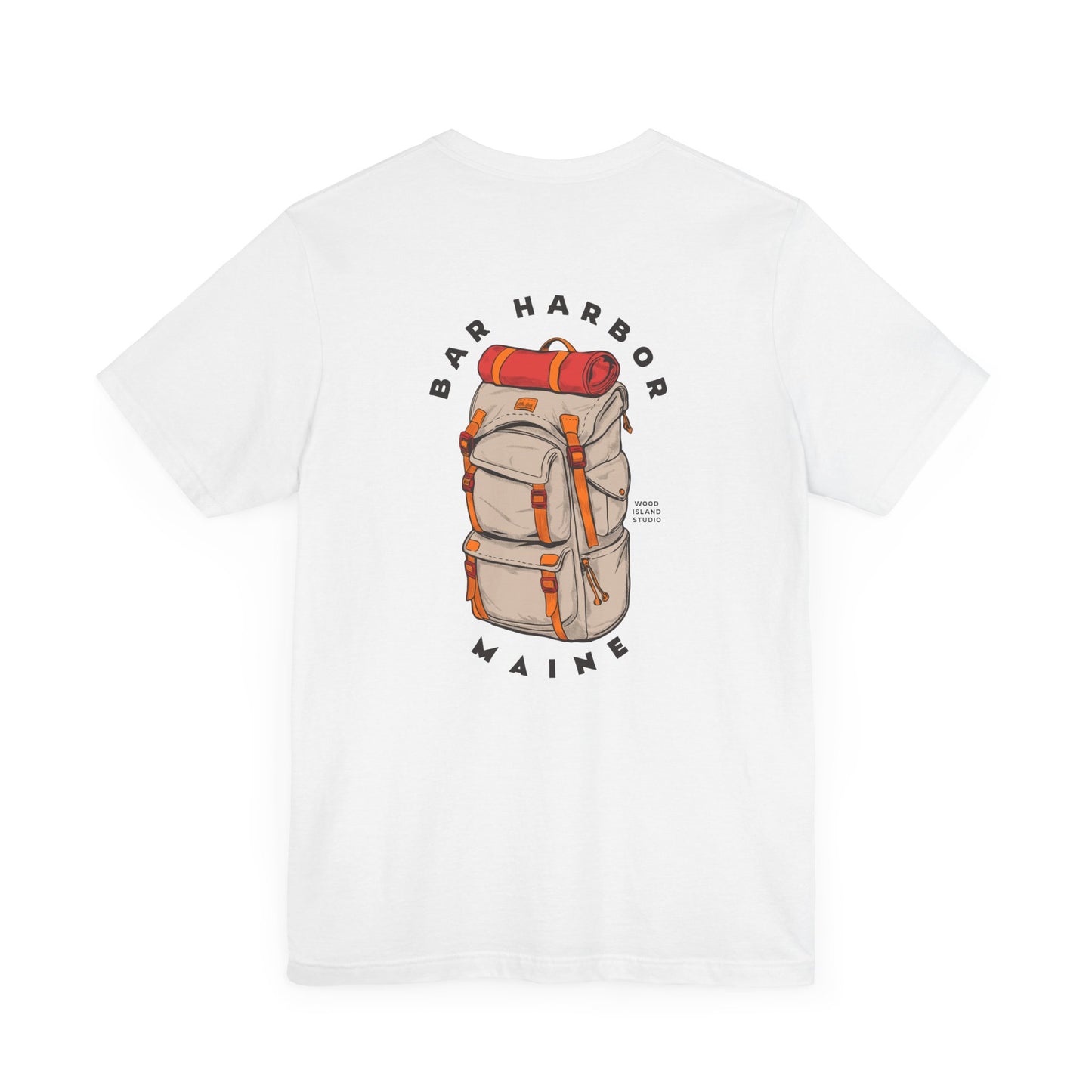 Bar Harbor Maine Backpacking Graphic Tee