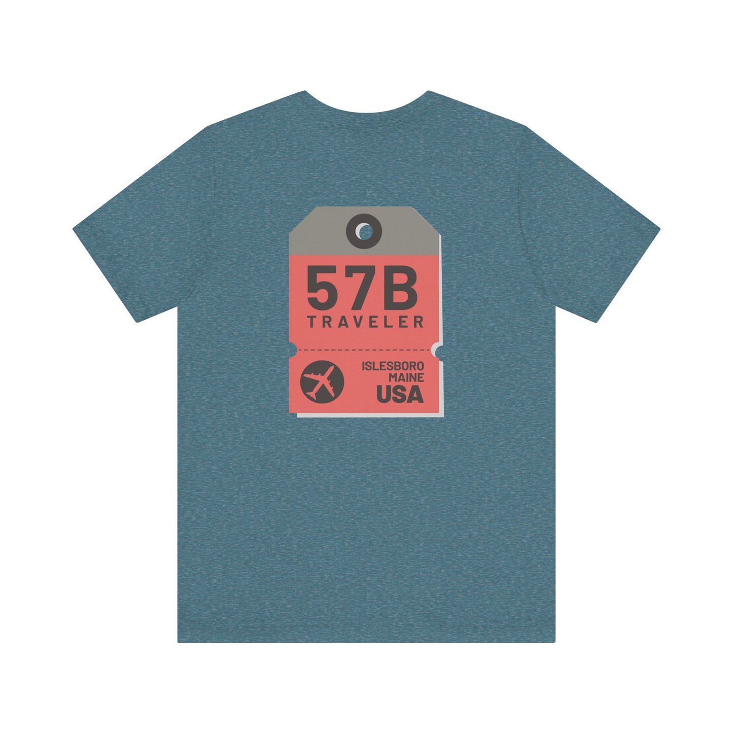 Islesboro Maine Luggage Tag Graphic Tee 57B