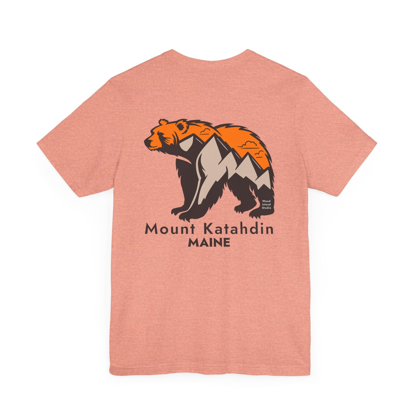 Mount Katahdin Maine Bear Graphic Unisex Tee