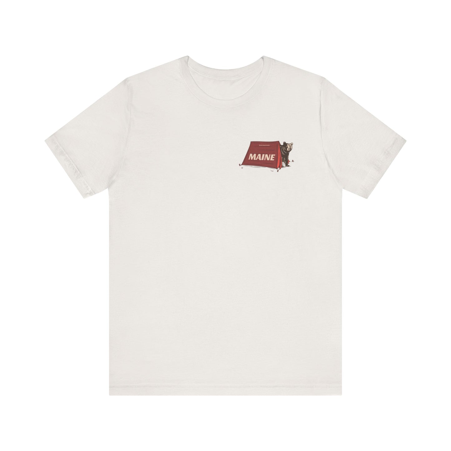 Camping Maine Bear Graphic Unisex Tee