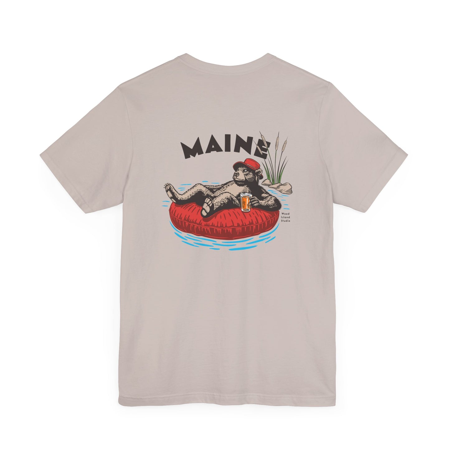Maine Rafting Bear Graphic Tee
