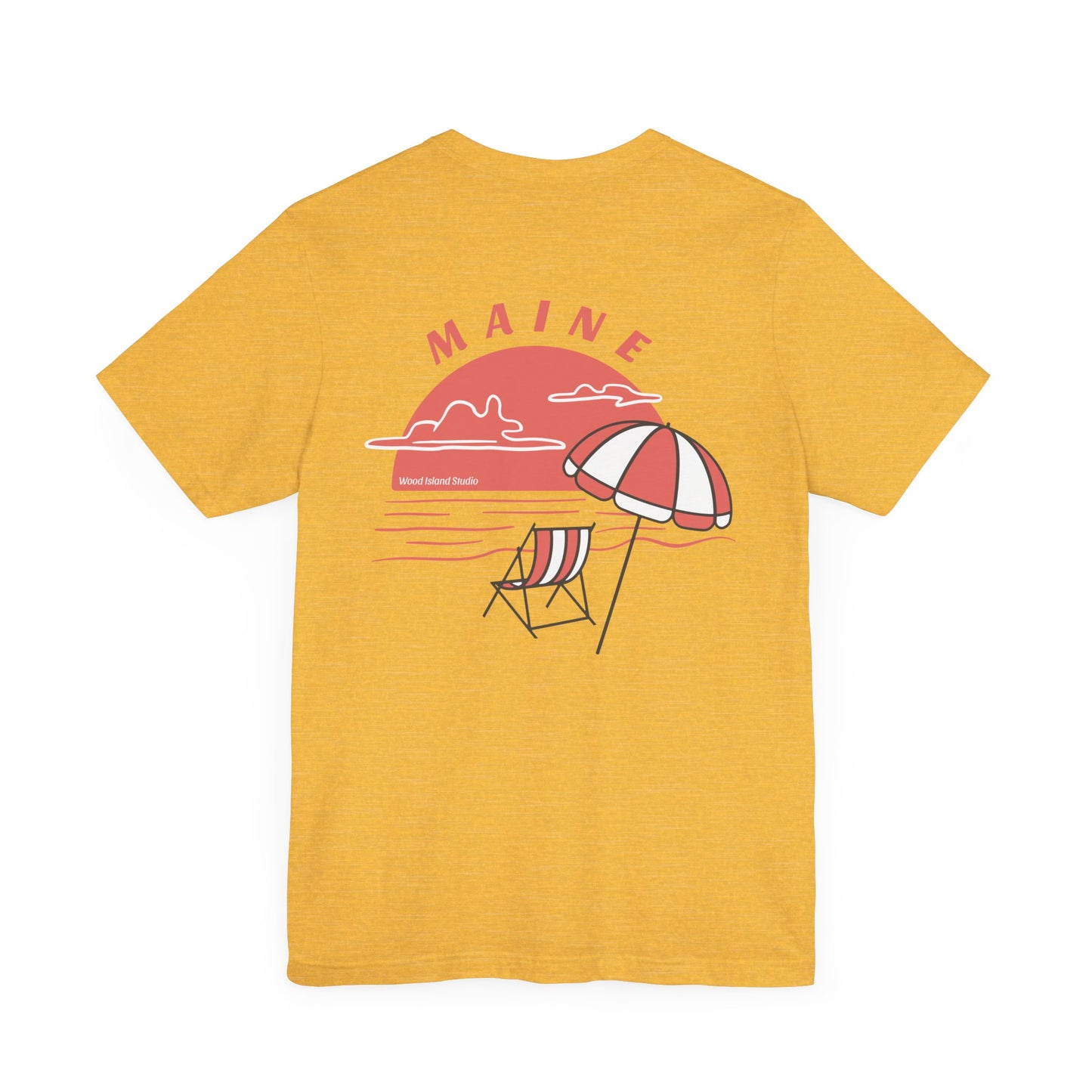 Maine Beach Umbrella Graphic Tee
