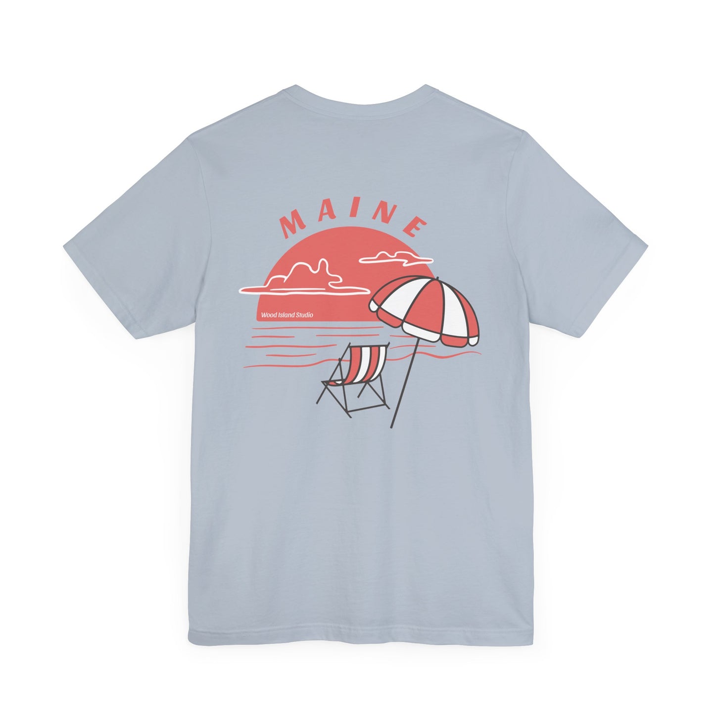 Maine Beach Umbrella Graphic Tee