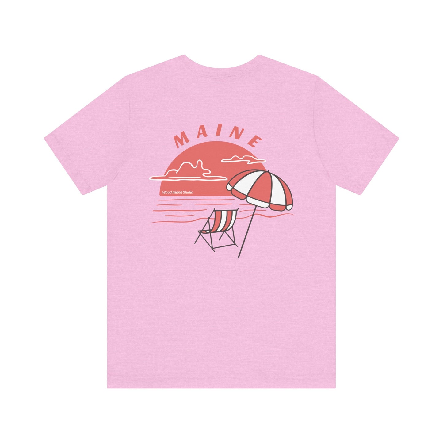 Maine Beach Umbrella Graphic Tee