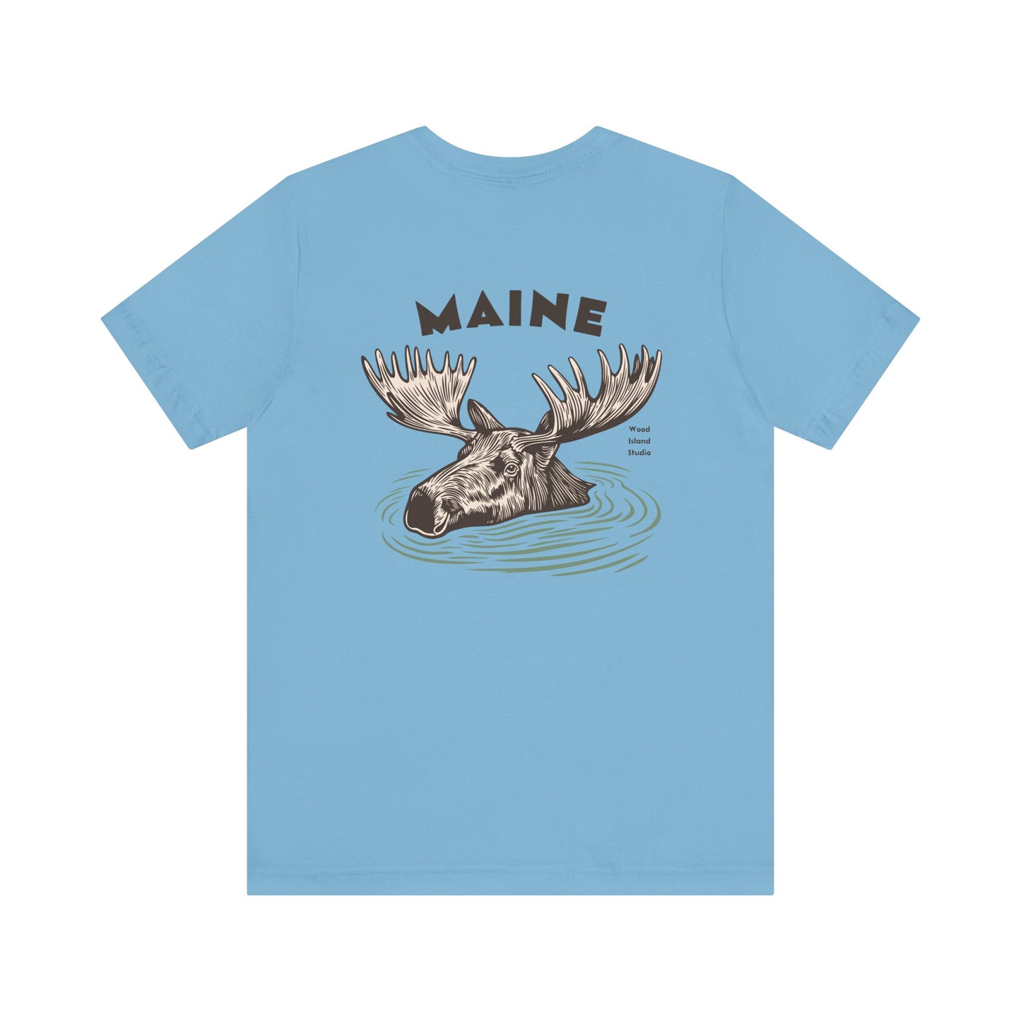 Maine Moose Humor Graphic Tee - Unisex Short Sleeve T-Shirt
