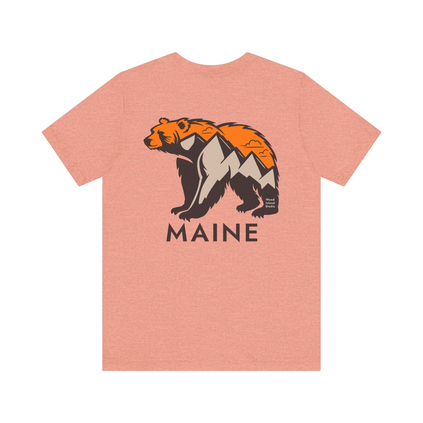 Maine Mountain Bear Graphic Unisex Tee