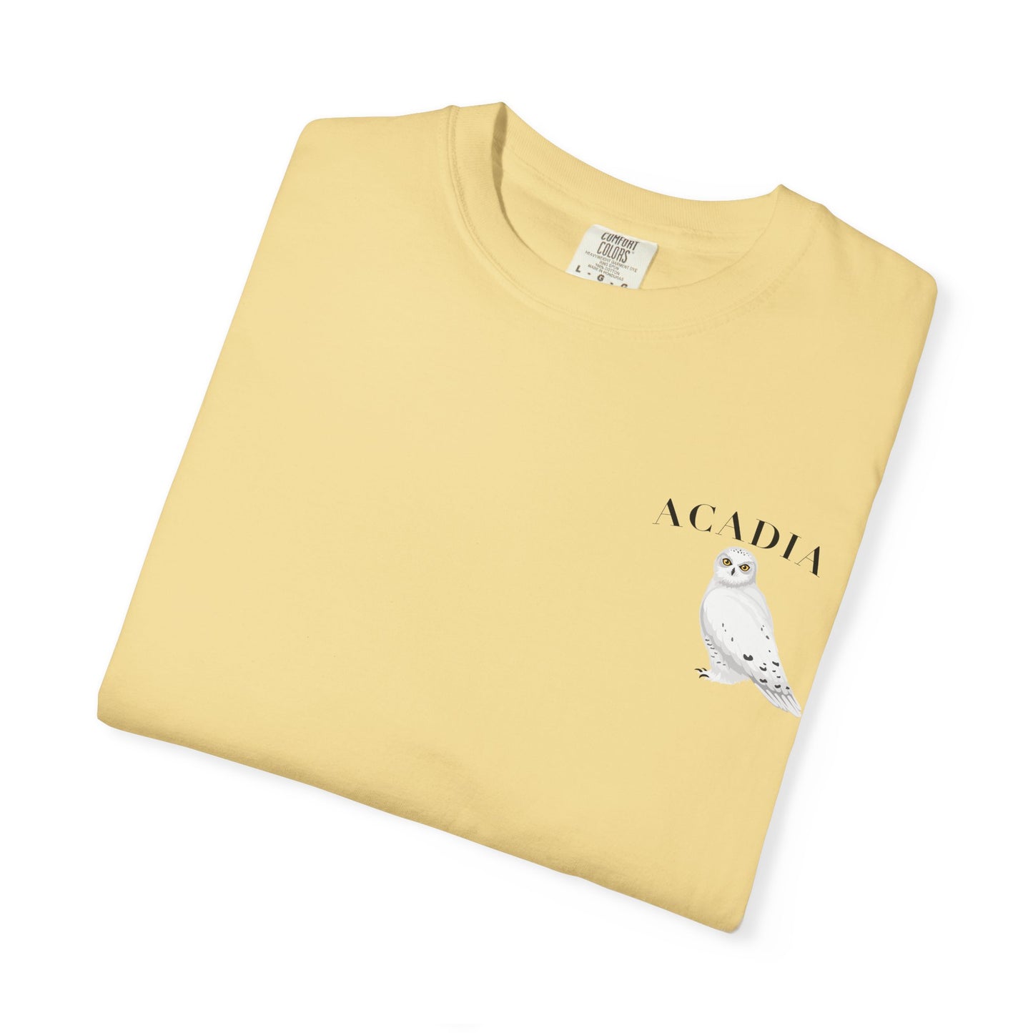 Acadia National Park Snowy Owl Tee – Comfort Colors 1717
