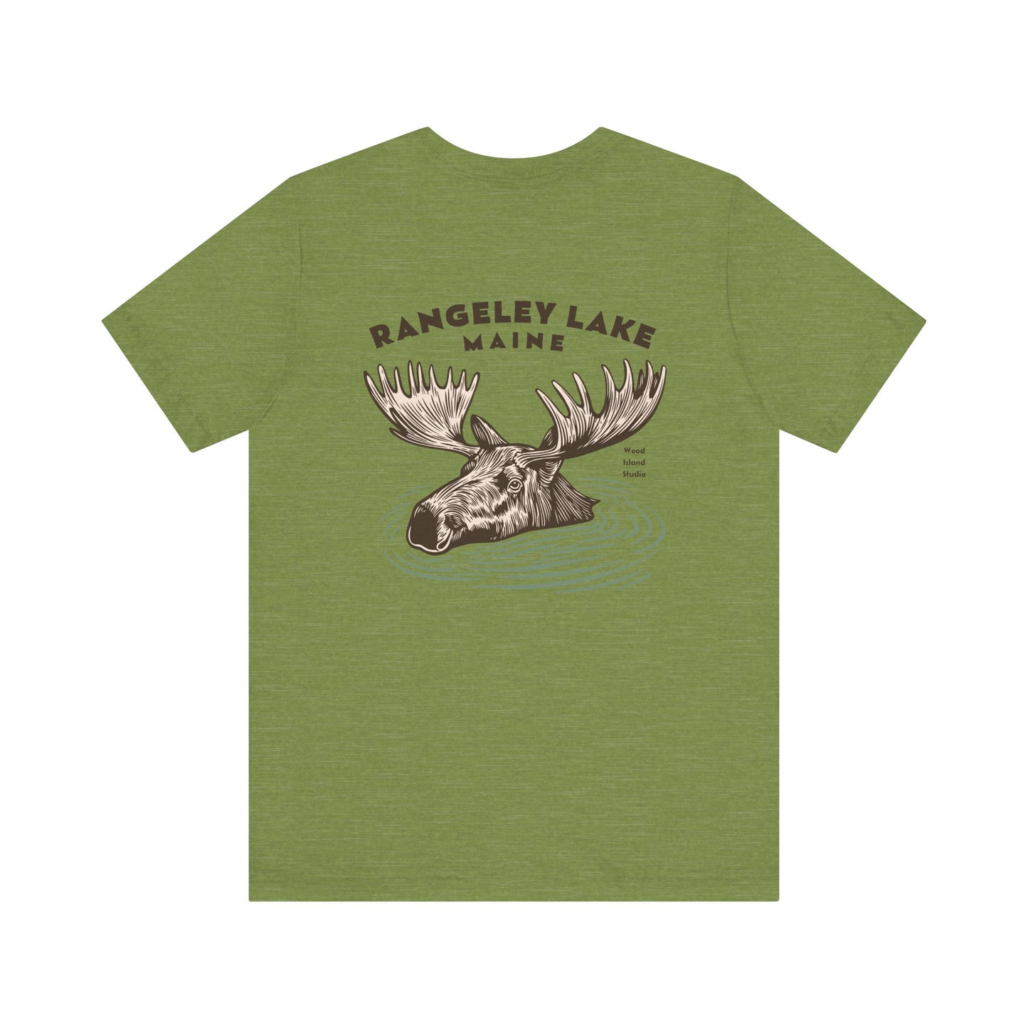 Rangeley Lake Maine Moose Graphic Tee - Unisex Short Sleeve T-Shirt