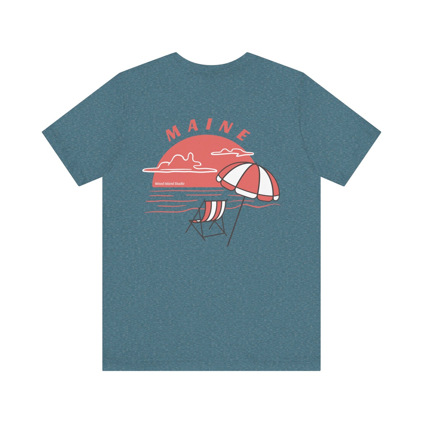 Maine Beach Umbrella Graphic Tee