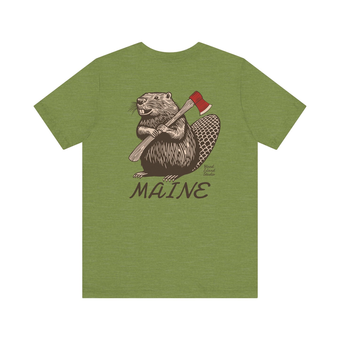 Beaver Axe Maine Graphic Unisex Tee