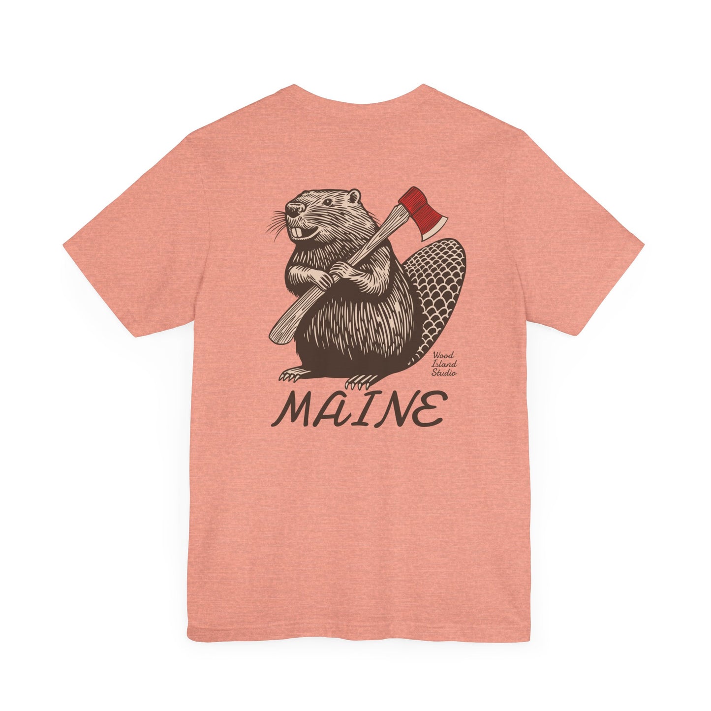 Beaver Axe Maine Graphic Unisex Tee