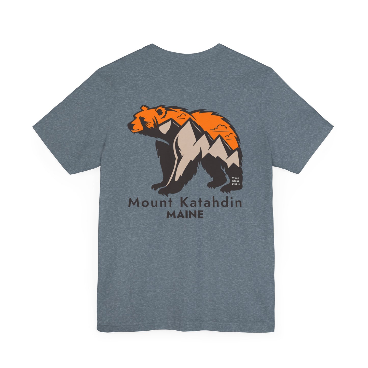 Mount Katahdin Maine Bear Graphic Unisex Tee