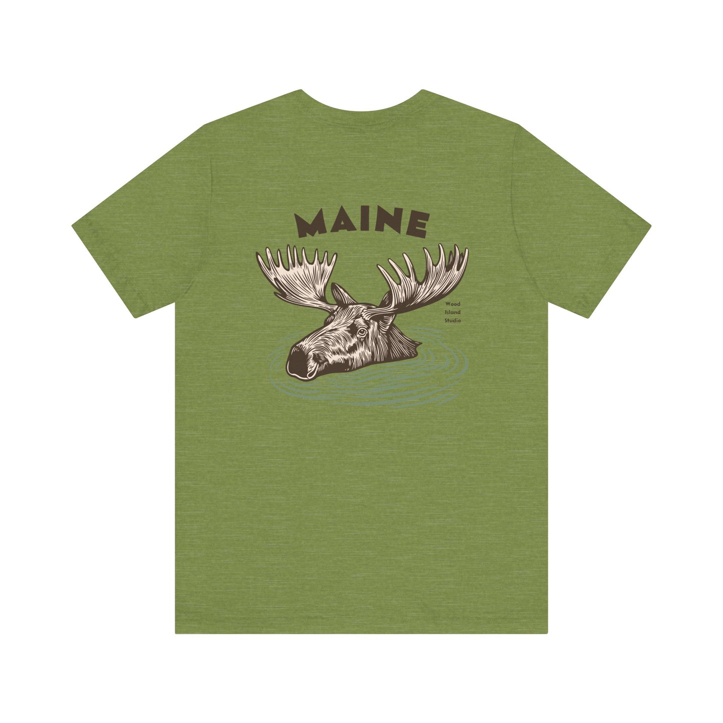 Maine Moose Humor Graphic Tee - Unisex Short Sleeve T-Shirt