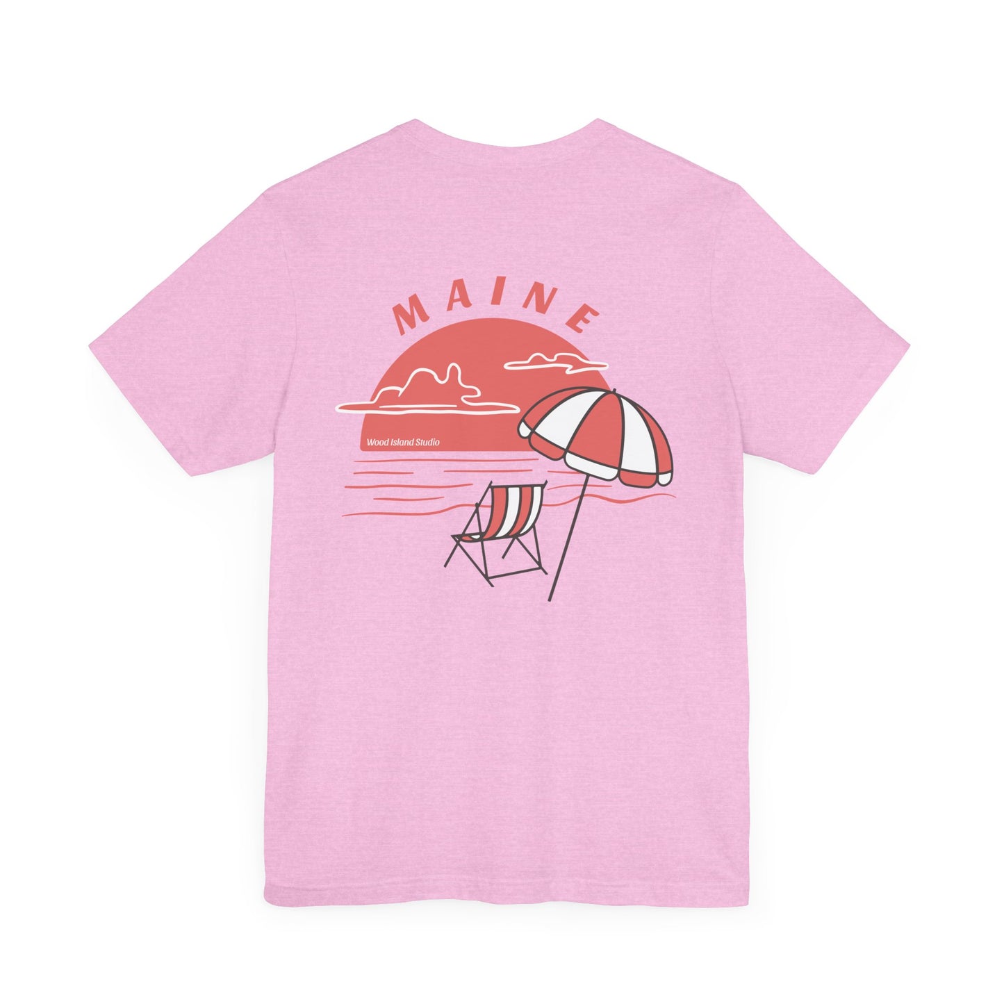 Maine Beach Umbrella Graphic Tee
