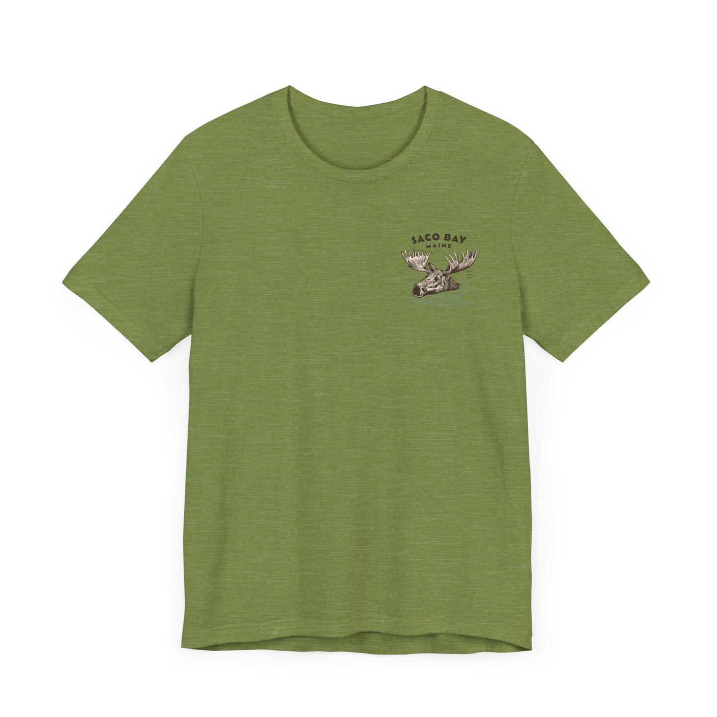 Saco Bay Maine Moose Humor Graphic Tee - Unisex Short Sleeve T-Shirt