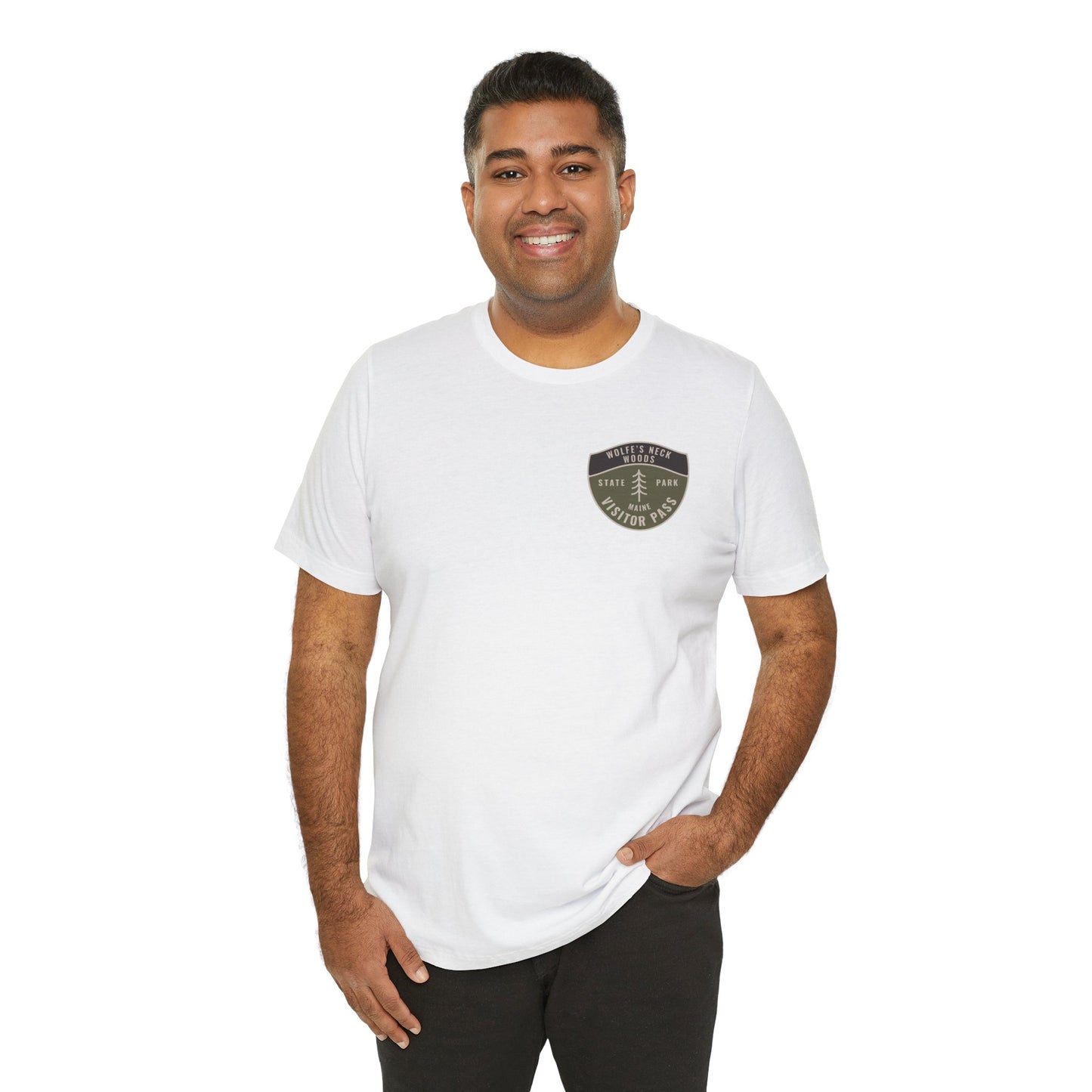 Maine State Park - WOLFE'S NECK WOODS Visitor Pass Graphic Tee