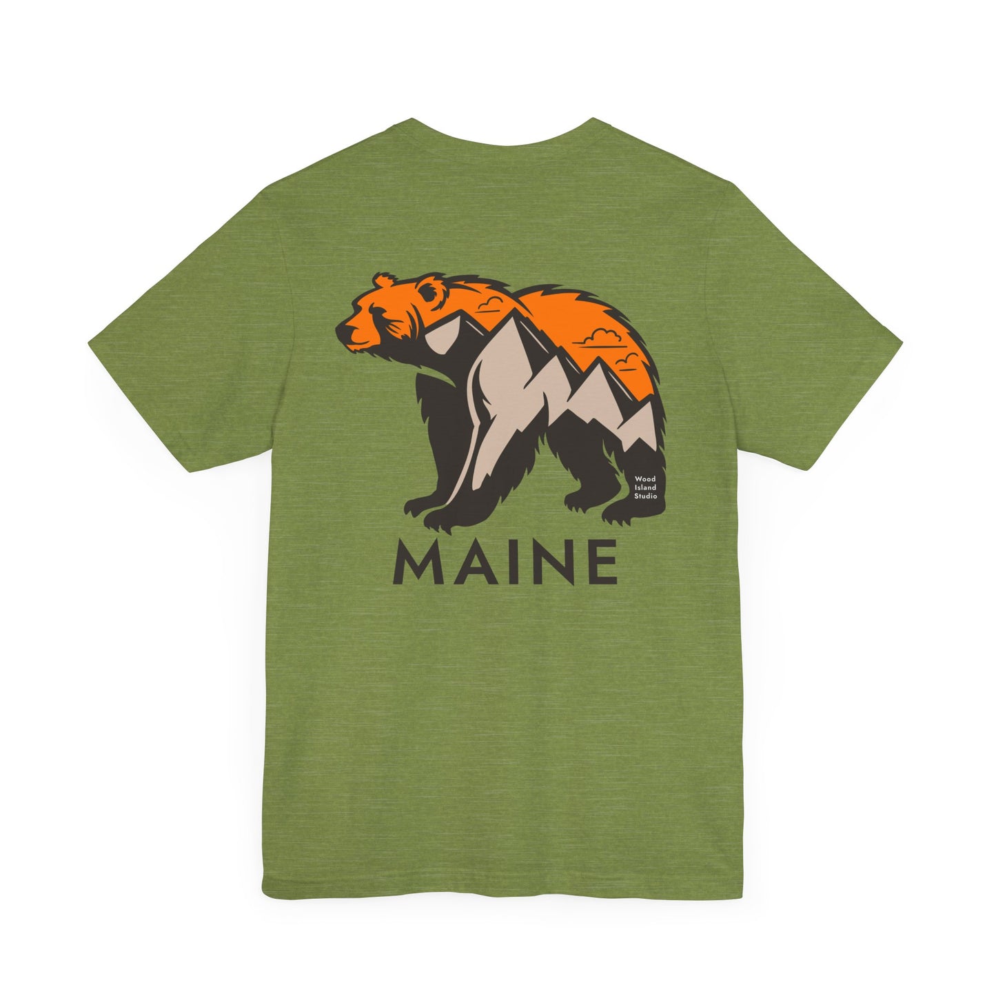 Maine Mountain Bear Graphic Unisex Tee