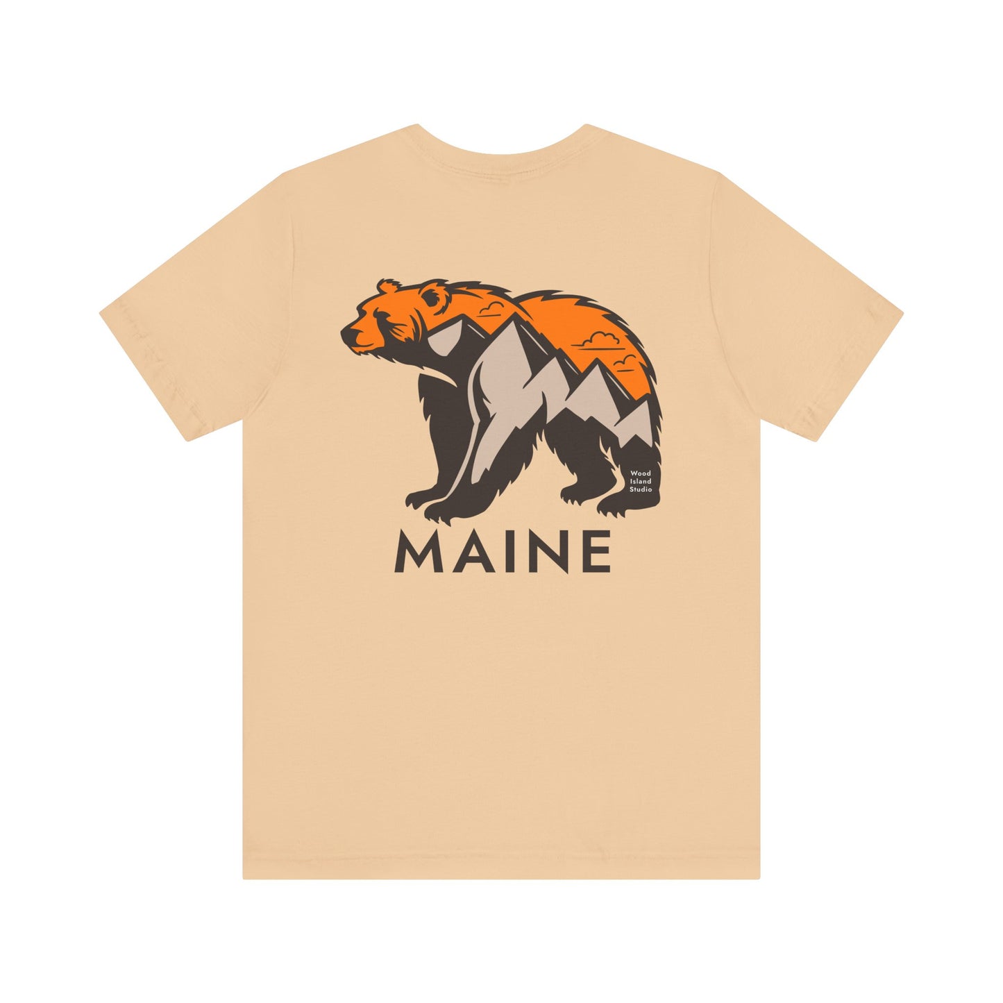 Maine Mountain Bear Graphic Unisex Tee