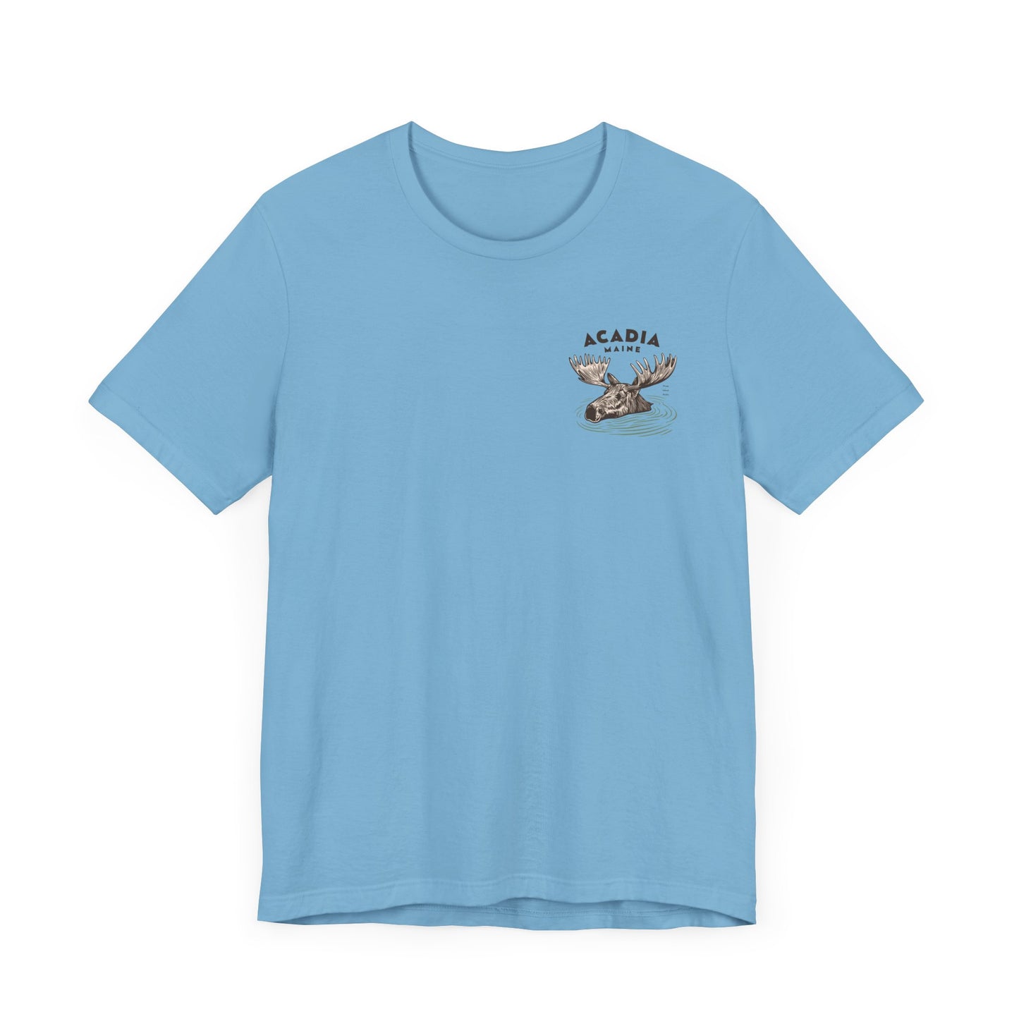 Acadia Maine Moose Graphic Tee - Unisex Short Sleeve T-Shirt