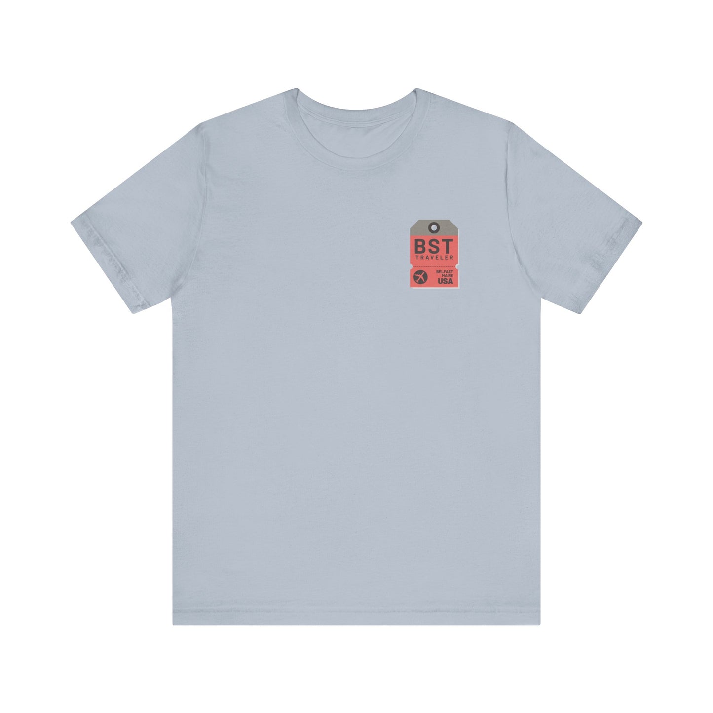 Belfast Maine Luggage Tag Graphic Tee BST