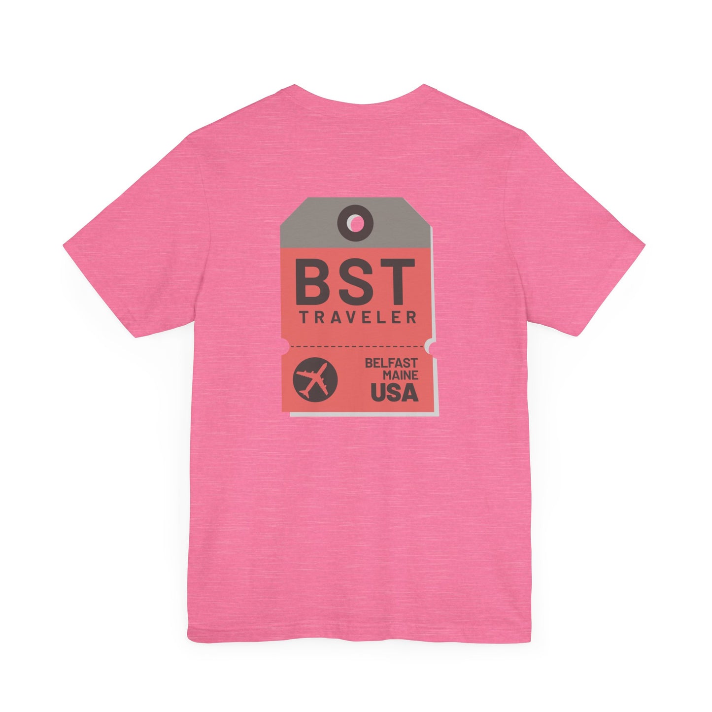 Belfast Maine Luggage Tag Graphic Tee BST