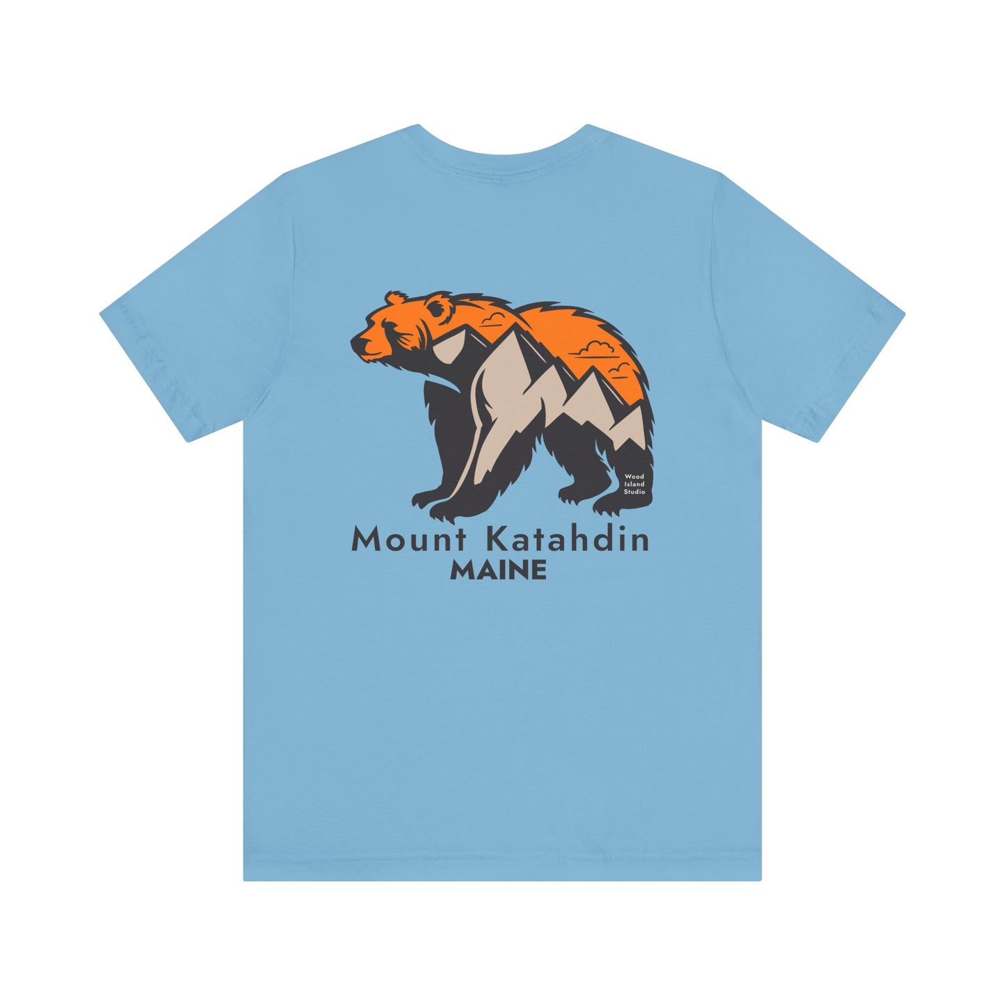 Mount Katahdin Maine Bear Graphic Unisex Tee