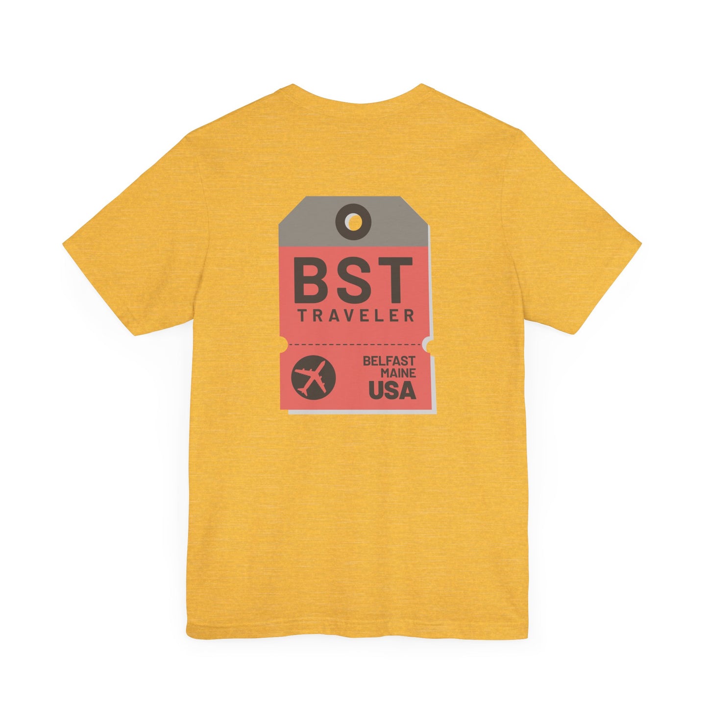 Belfast Maine Luggage Tag Graphic Tee BST