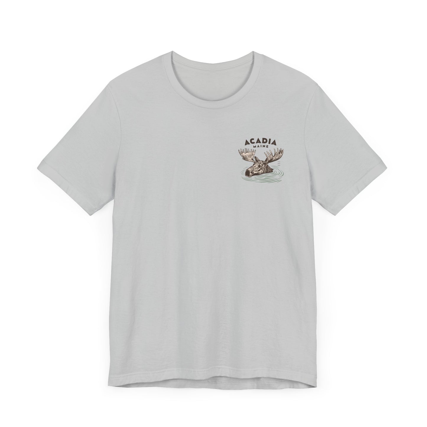 Acadia Maine Moose Graphic Tee - Unisex Short Sleeve T-Shirt