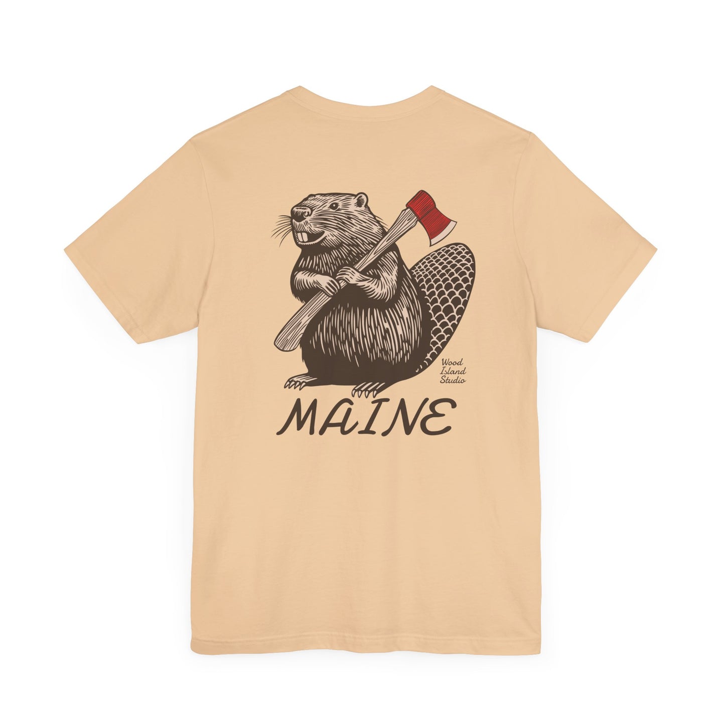 Beaver Axe Maine Graphic Unisex Tee