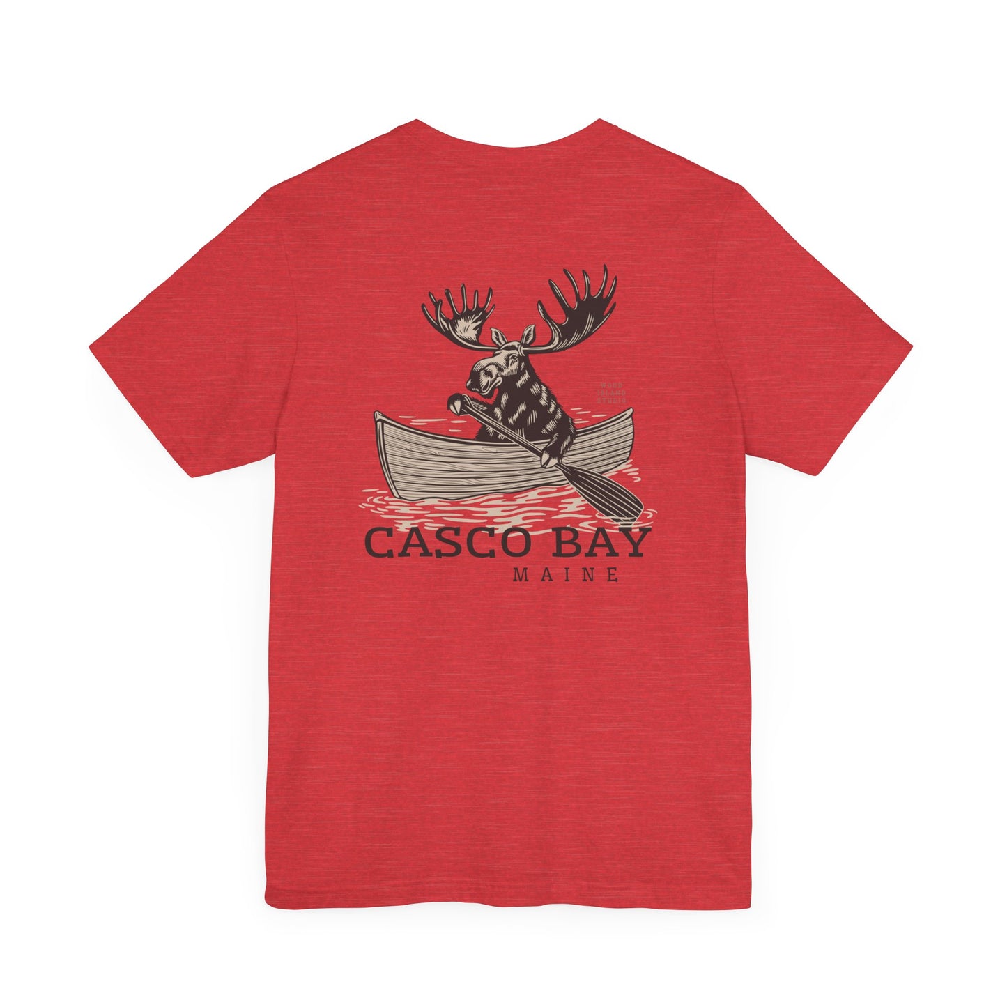 Casco Bay Maine Rowing Moose Graphic Tee