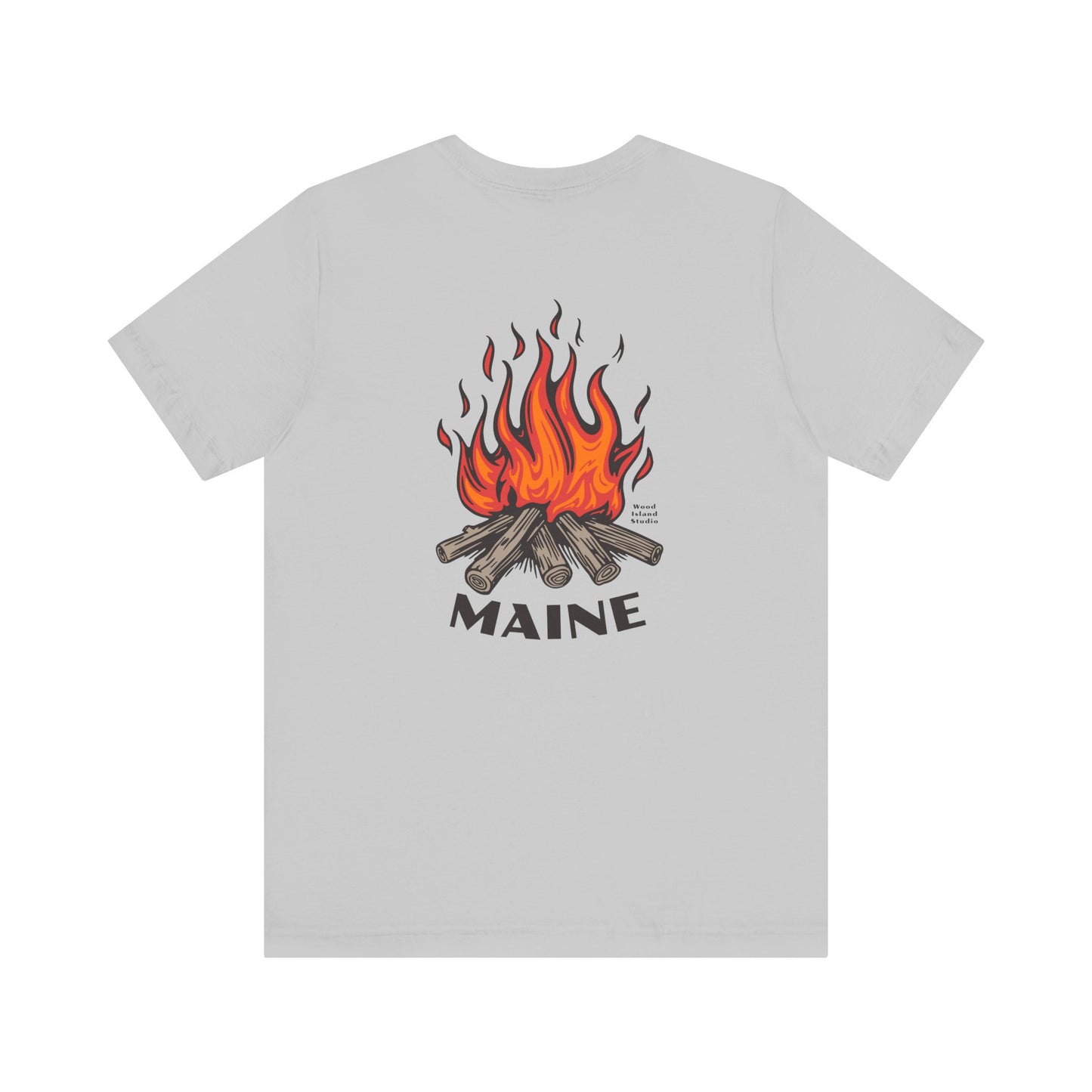 Maine Campfire Graphic Unisex Tee