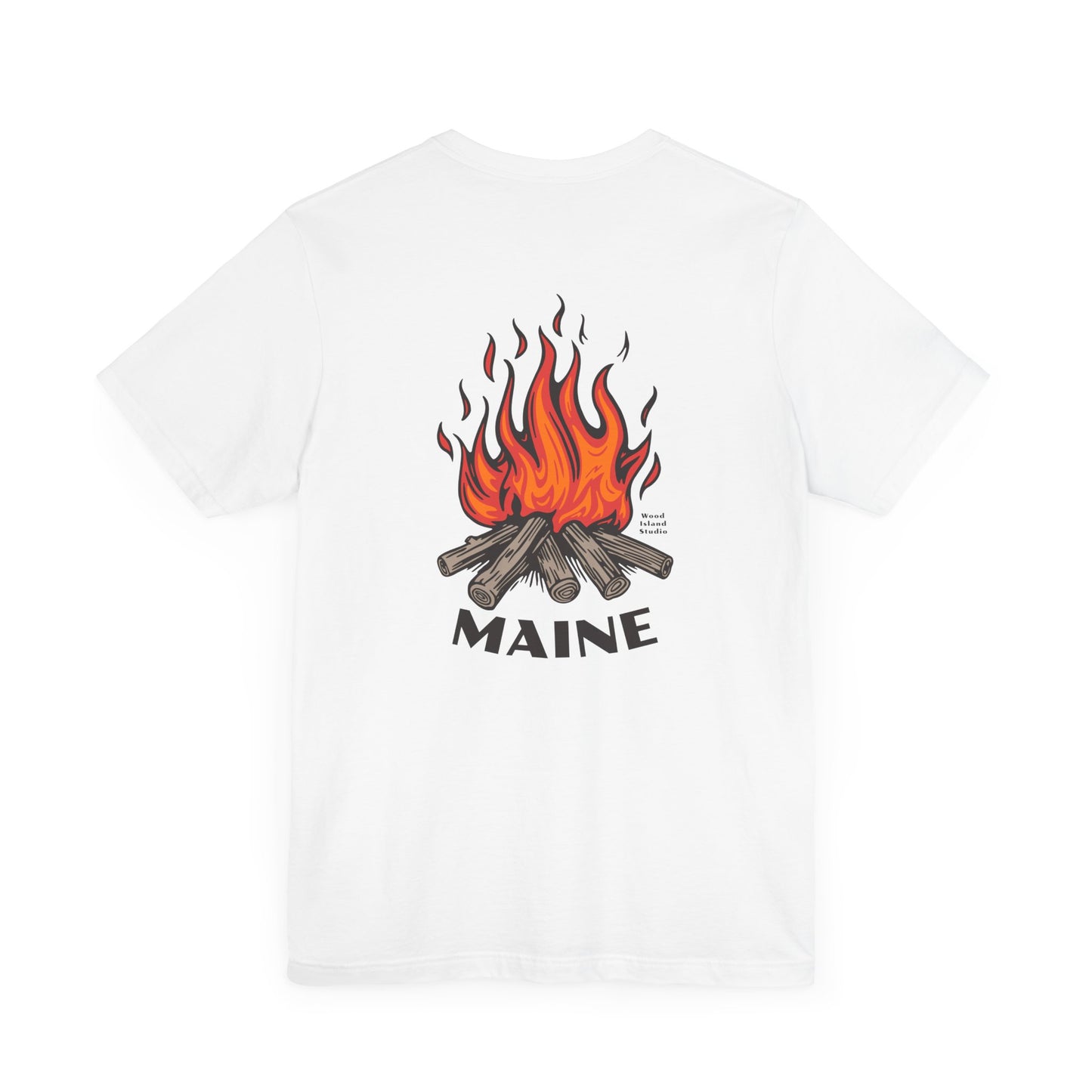 Maine Campfire Graphic Unisex Tee