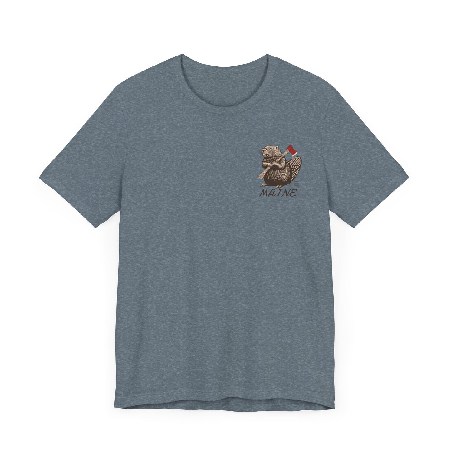 Beaver Axe Maine Graphic Unisex Tee