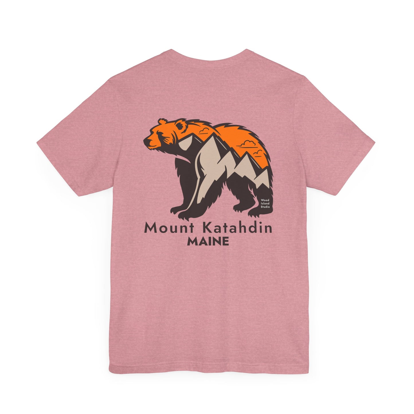 Mount Katahdin Maine Bear Graphic Unisex Tee