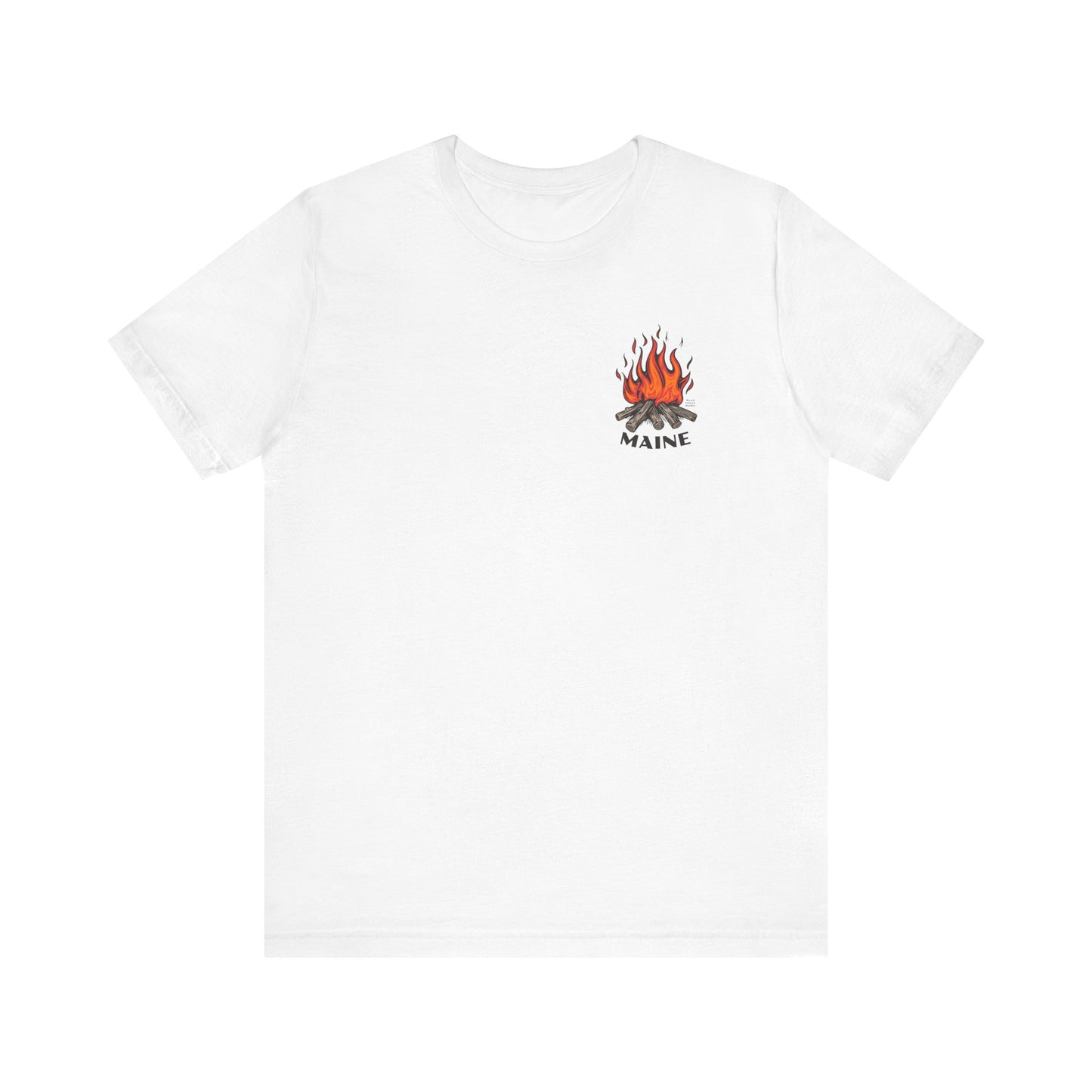 Maine Campfire Graphic Unisex Tee