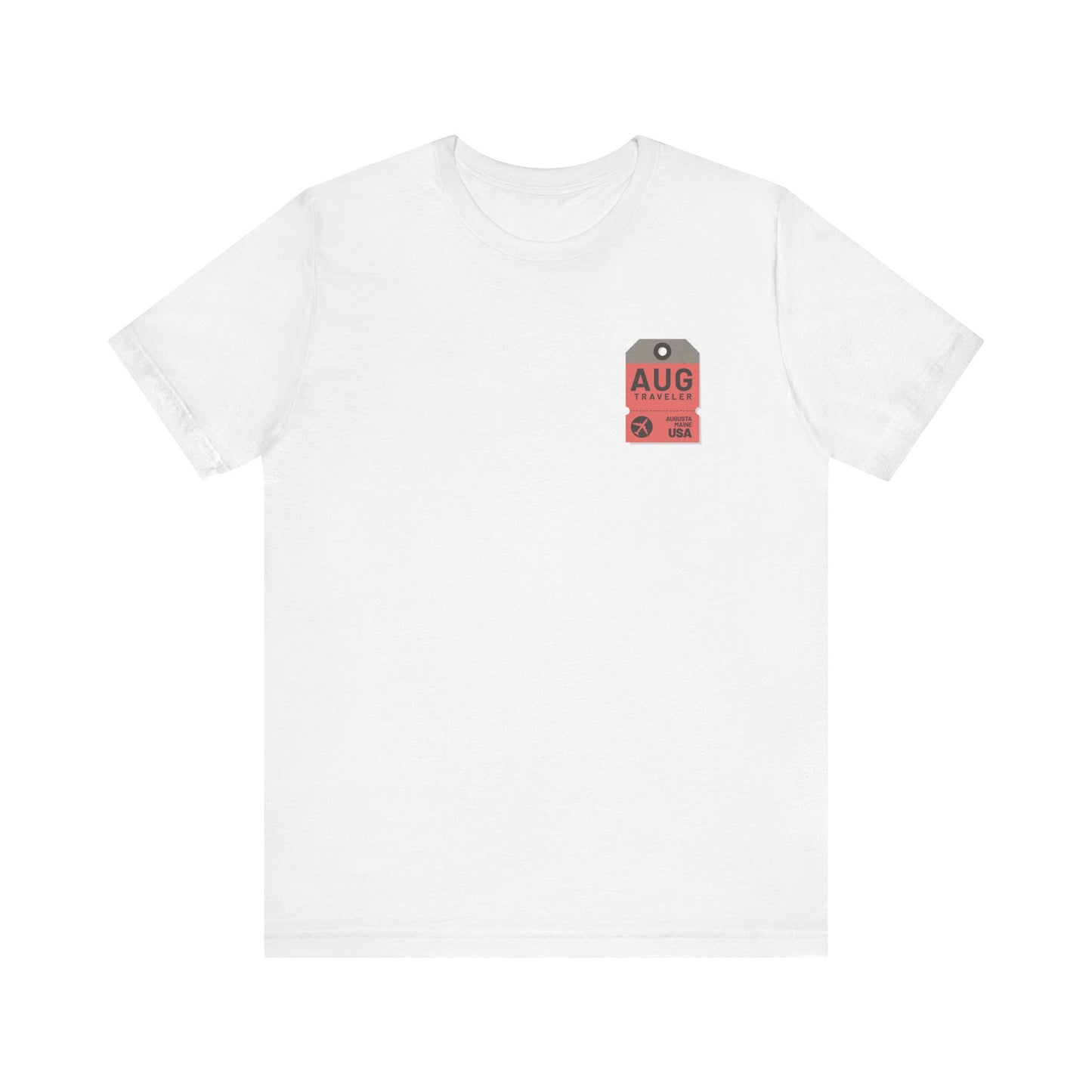 Augusta Maine Luggage Tag Graphic Tee AUG