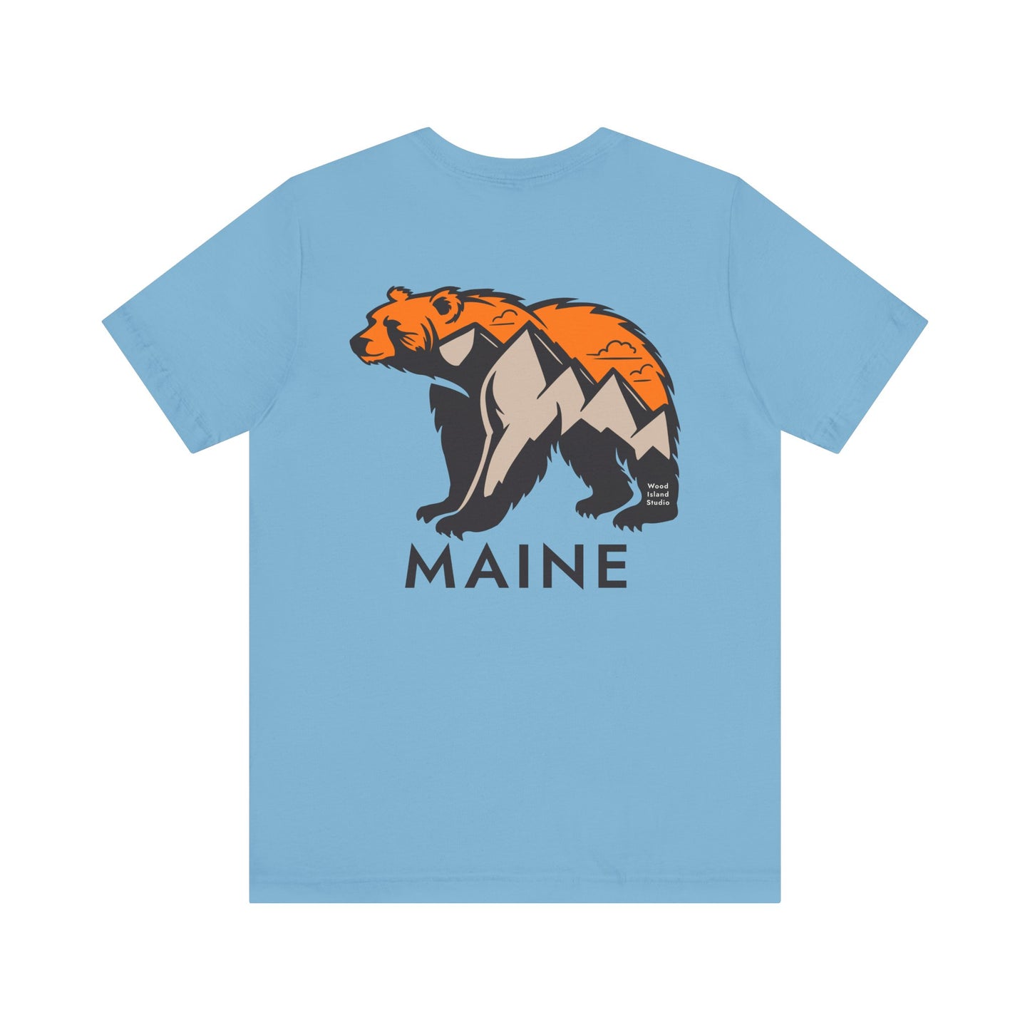 Maine Mountain Bear Graphic Unisex Tee