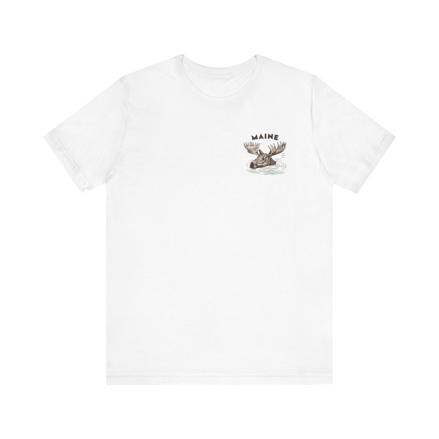 Maine Moose Humor Graphic Tee - Unisex Short Sleeve T-Shirt