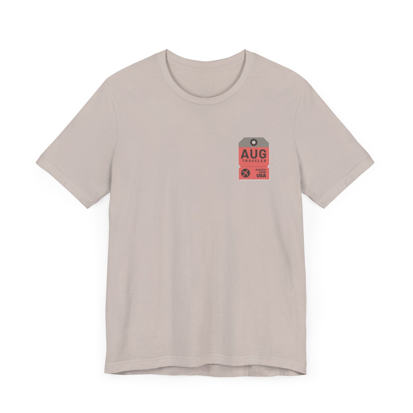 Augusta Maine Luggage Tag Graphic Tee AUG