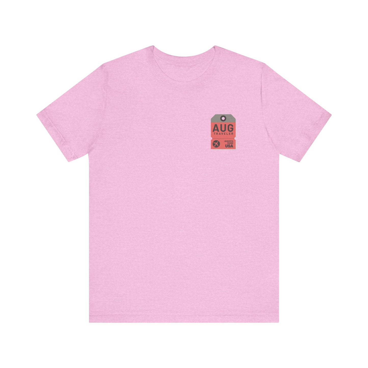 Augusta Maine Luggage Tag Graphic Tee AUG