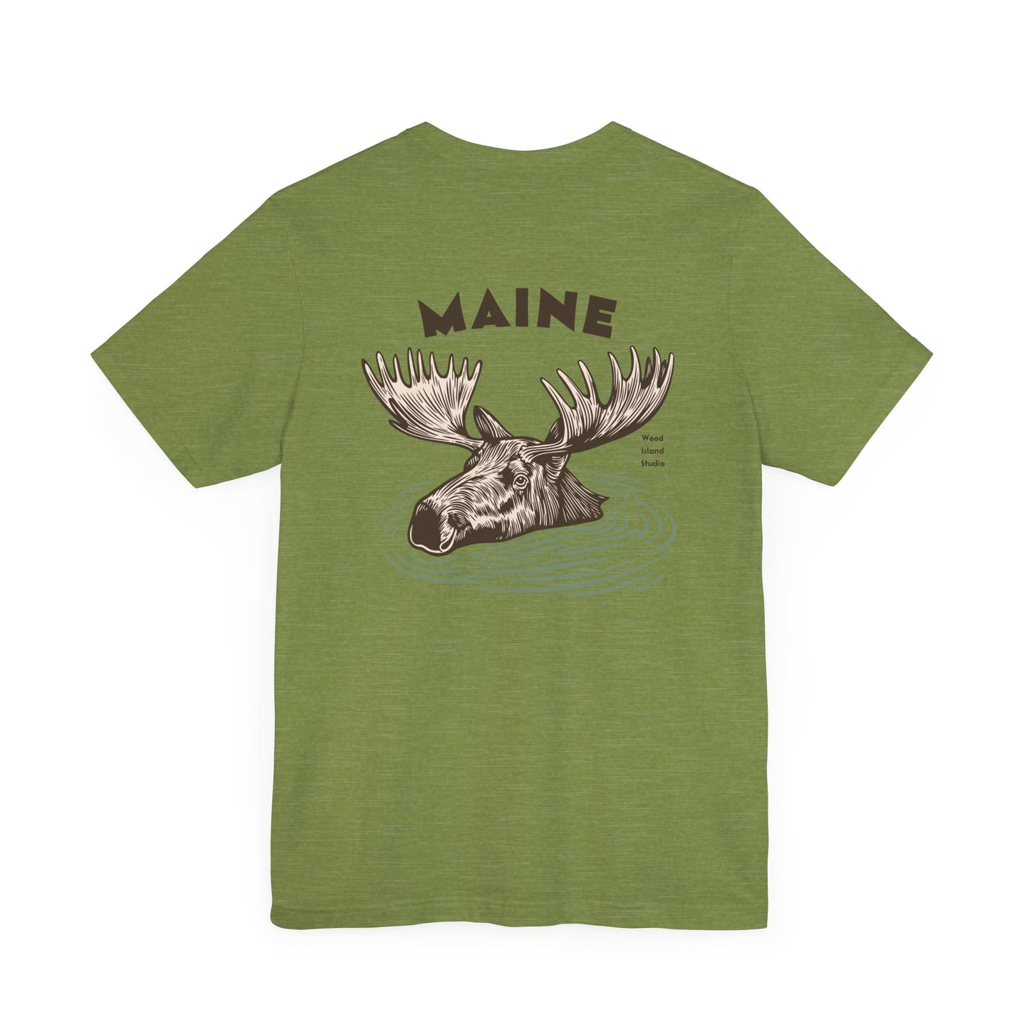 Maine Moose Humor Graphic Tee - Unisex Short Sleeve T-Shirt