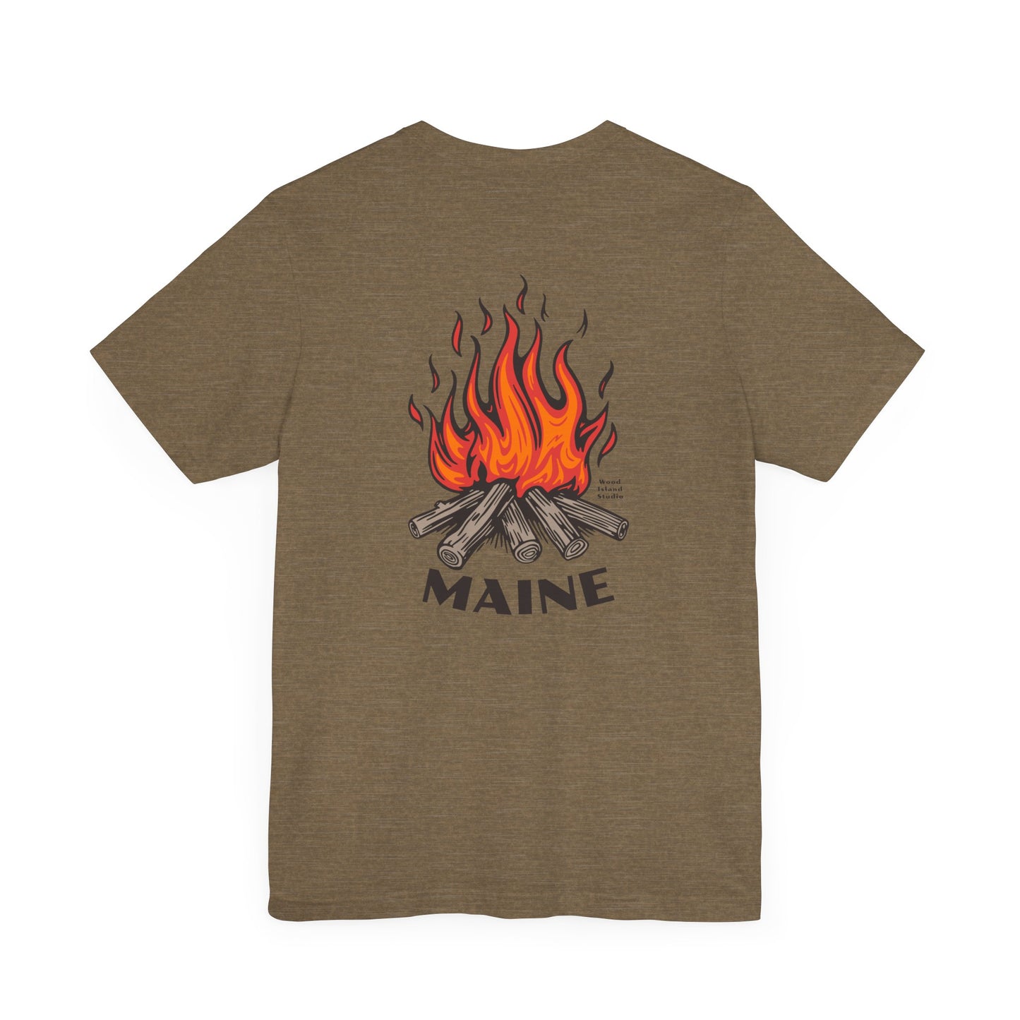 Maine Campfire Graphic Unisex Tee