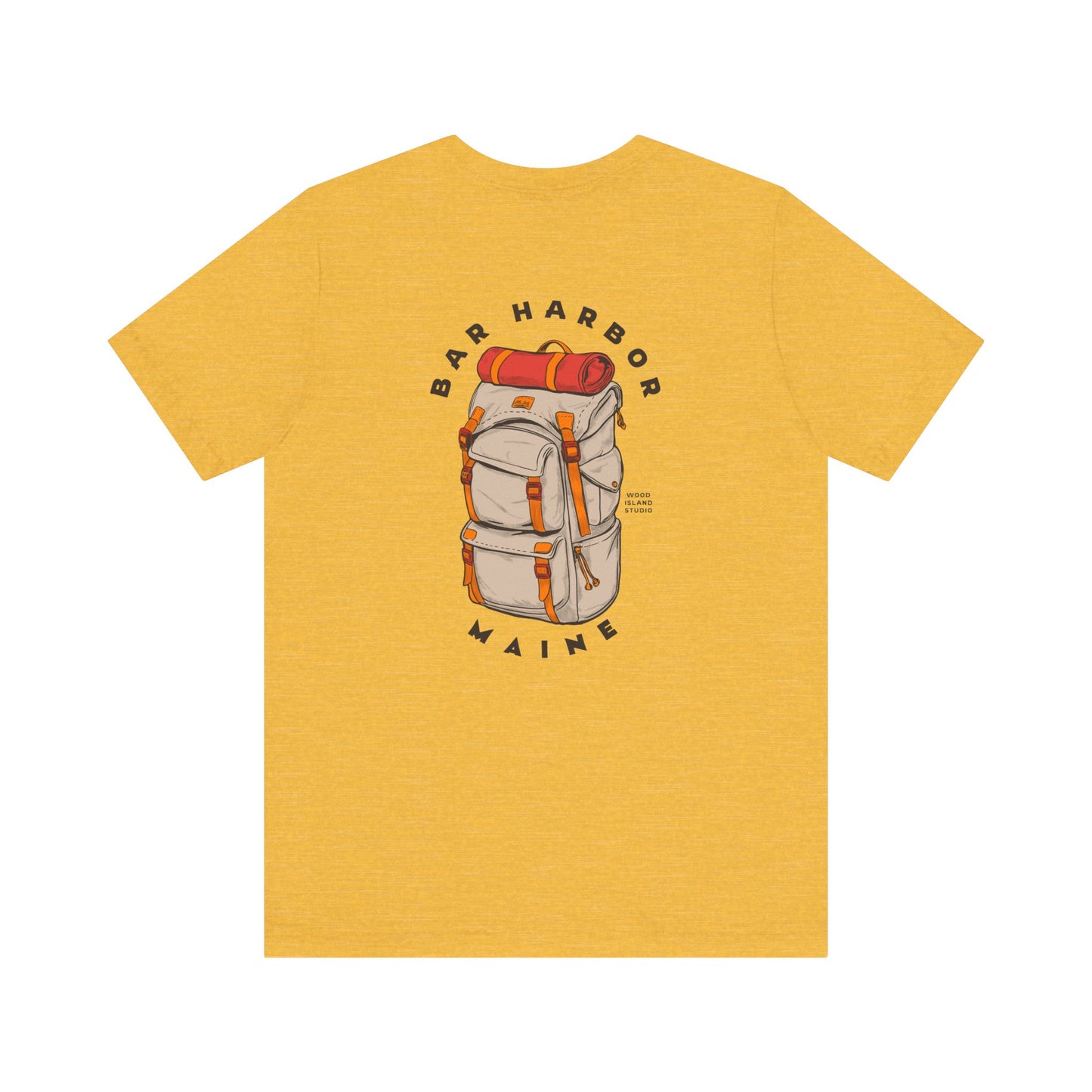 Bar Harbor Maine Backpacking Graphic Tee