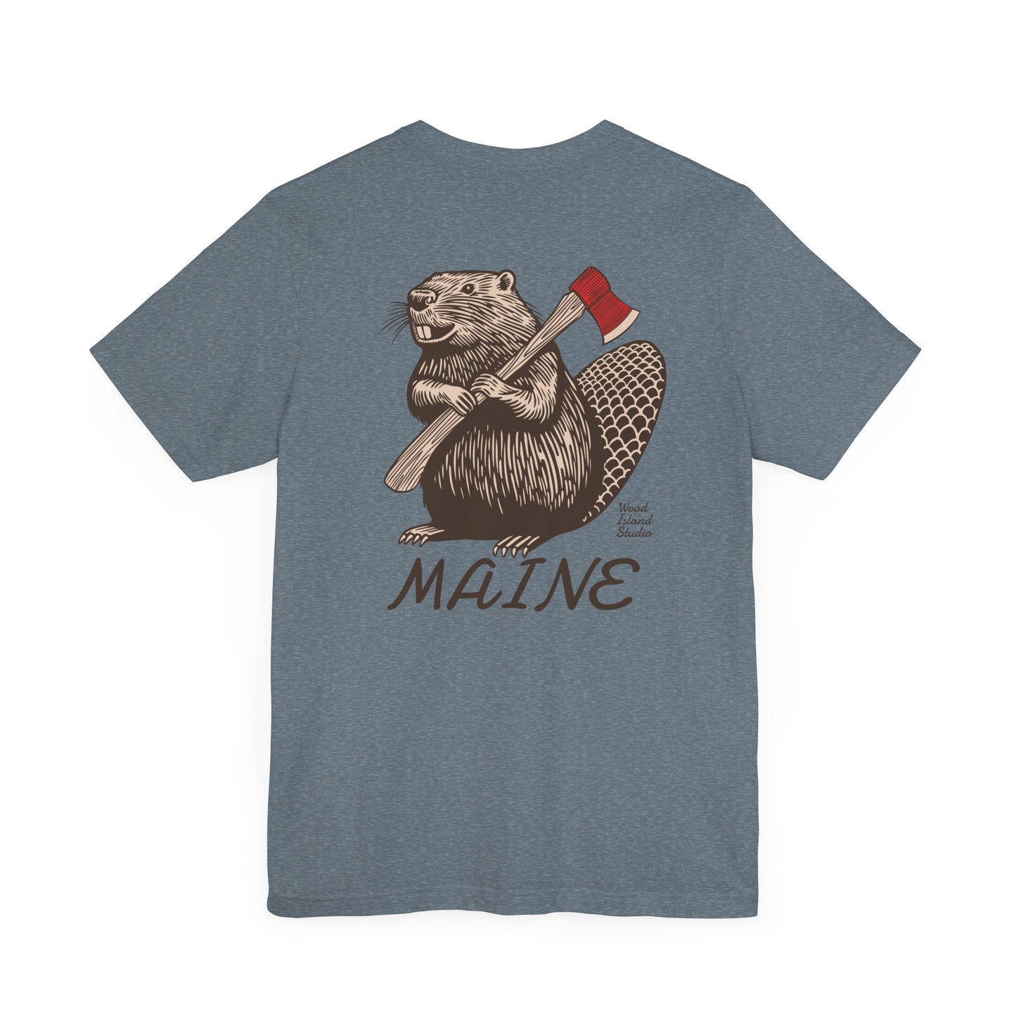 Beaver Axe Maine Graphic Unisex Tee