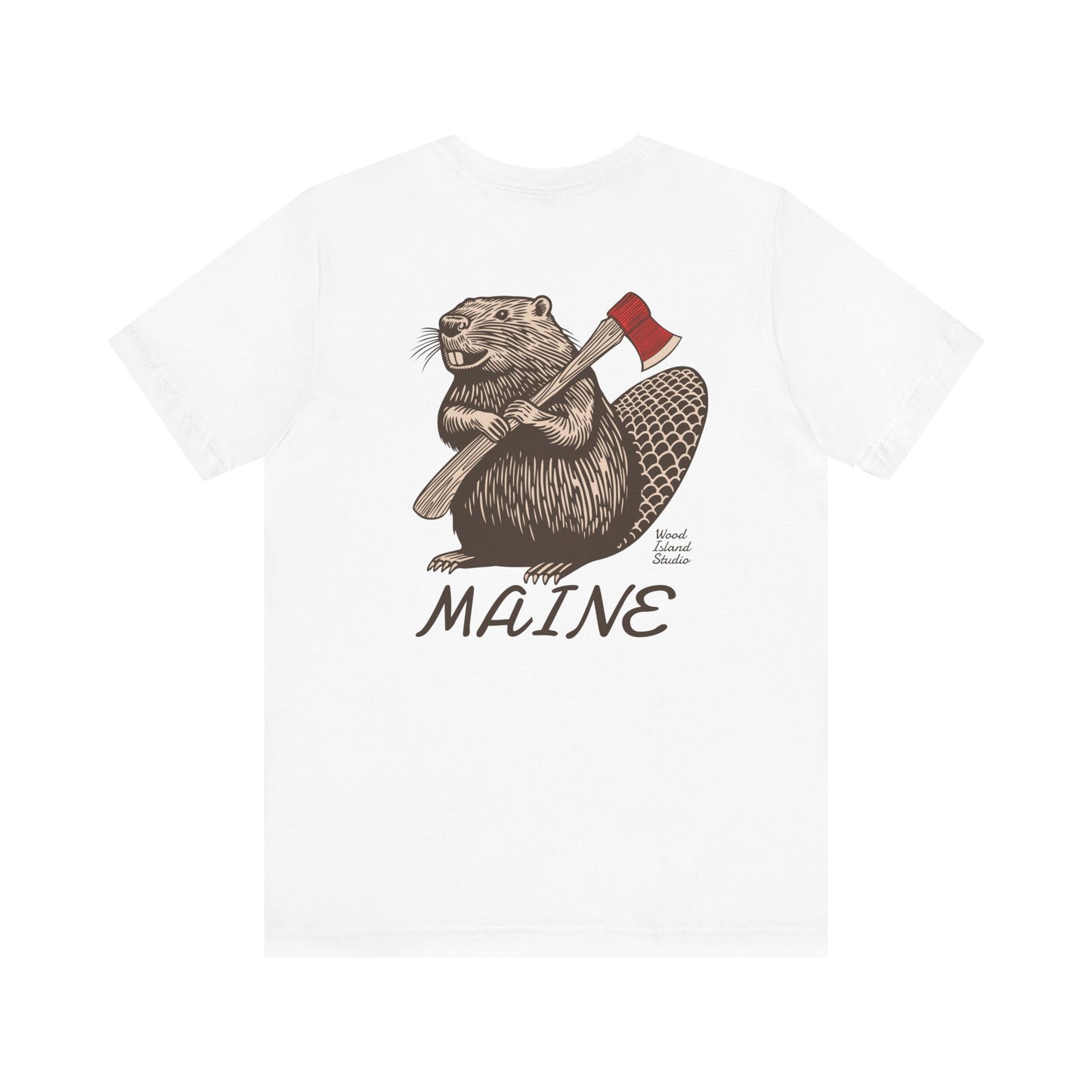 Beaver Axe Maine Graphic Unisex Tee
