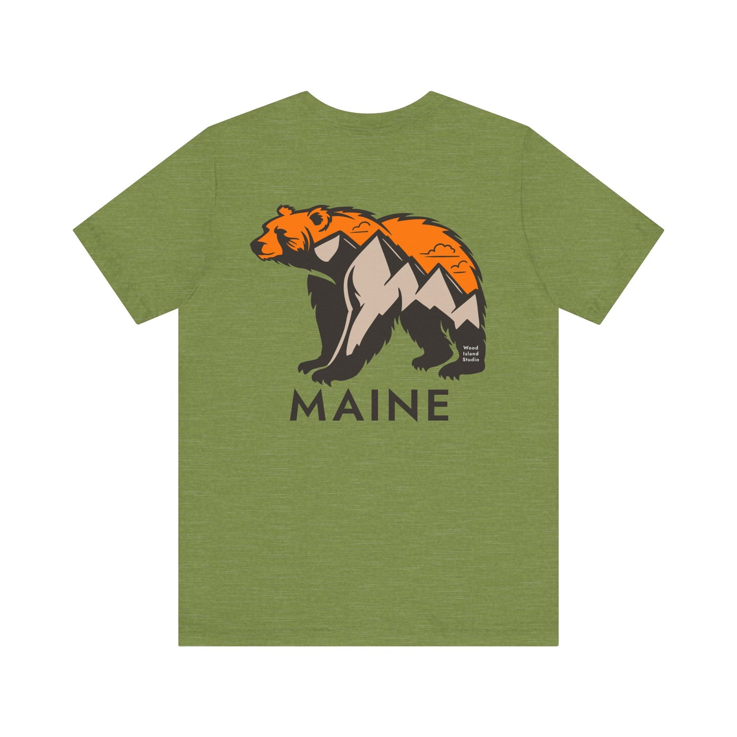Maine Mountain Bear Graphic Unisex Tee